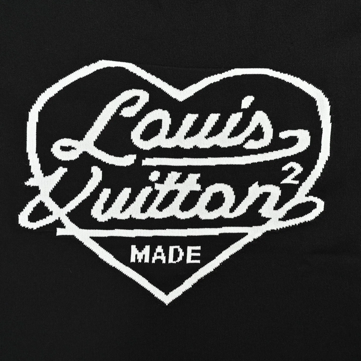 Louis Vuitton/Louis Vuitton love jacquard knitted short sleeves